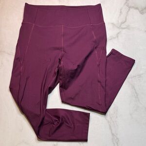 Girlfriend Collective Plum High Rise Compressive Leggings